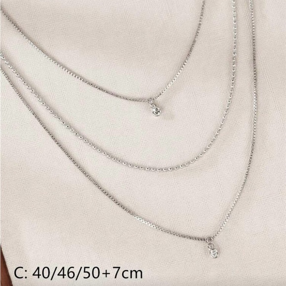 ⚠️Clearance Elegant 3pcs Silver Pendant Necklace Set - Picture 4 of 4
